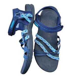 Duinn Blue Braided Strap Sandals 40 Hiking Walking Outdoors Comfort